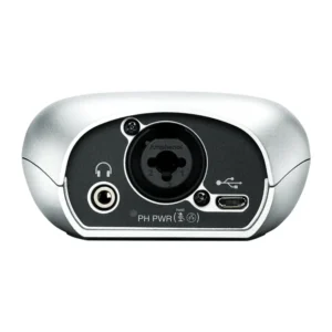 Shure MVi Digital Audio Interface: The MVi's rear panel with the combo input, headphone jack, and micro-USB port.