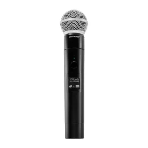 Shure MXW2X Handheld Wireless Microphone for MXW neXt 2: The MXW2X with the SM58 cartridge and its silver grille.
