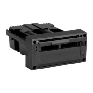 Shure SBC-AX 2-Bay Charging Module for SB900-Series Batteries: The SBC-AX module from the front, with its two bays and status LEDs.