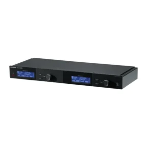 Shure SLXD4Q+ Quad Channel Receiver: The SLXD4Q+ at an angle.