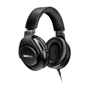Shure SRH440A Professional Studio Headphones: The SRH440A headphones, with the Shure logo on the ear cup.