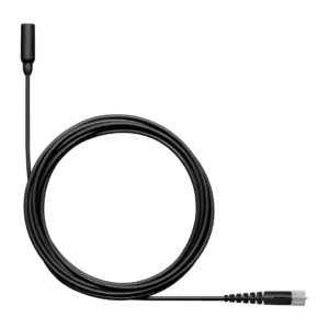 Shure TwinPlex TL48 Subminiature Lavalier Microphone: The black TL48 with a MicroDot connector.