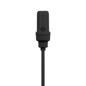 Shure UniPlex UL4 Cardioid Lavalier Microphone: A black UL4 capsule close up, with its cardioid ports.