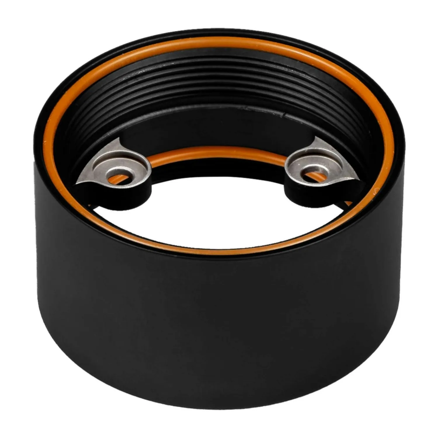 Sound Devices Astral HH Capsule Collar: The collar showing its threaded rim and mounting screws.