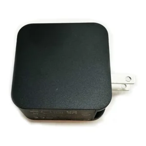 Sound Devices Astral PowerStation PSU (45W): The black wall power supply, seen from above, with its US plug blades.