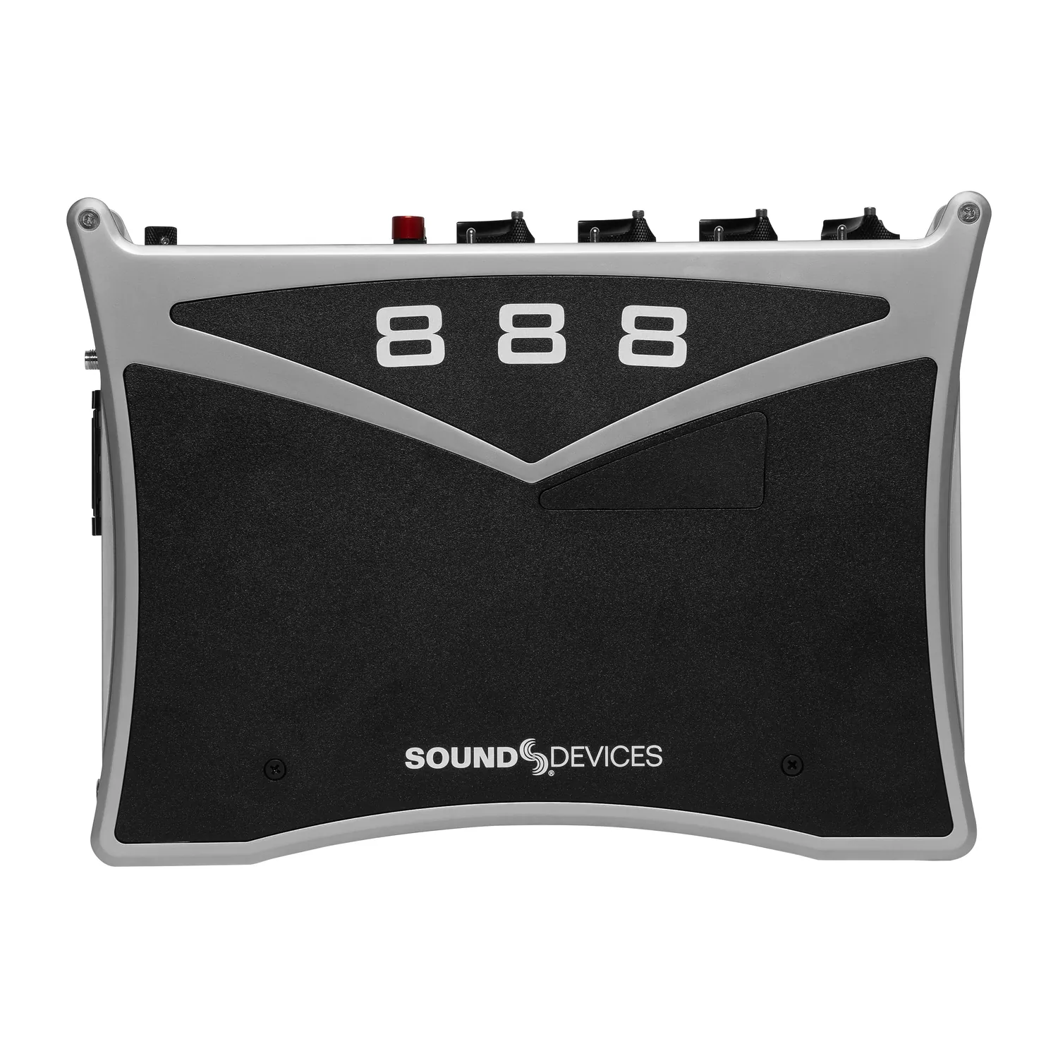 Sound Devices 888 Portable Mixer-Recorder: The top panel with the 888 badge.