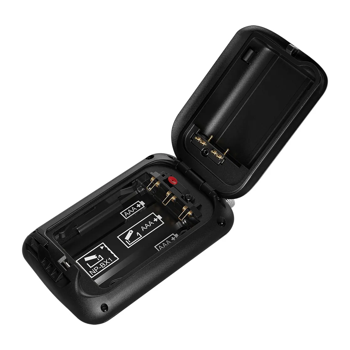 Sound Devices A20-BatteryDoubler Dual Battery Adapter for Astral Mini: The door open with no batteries.