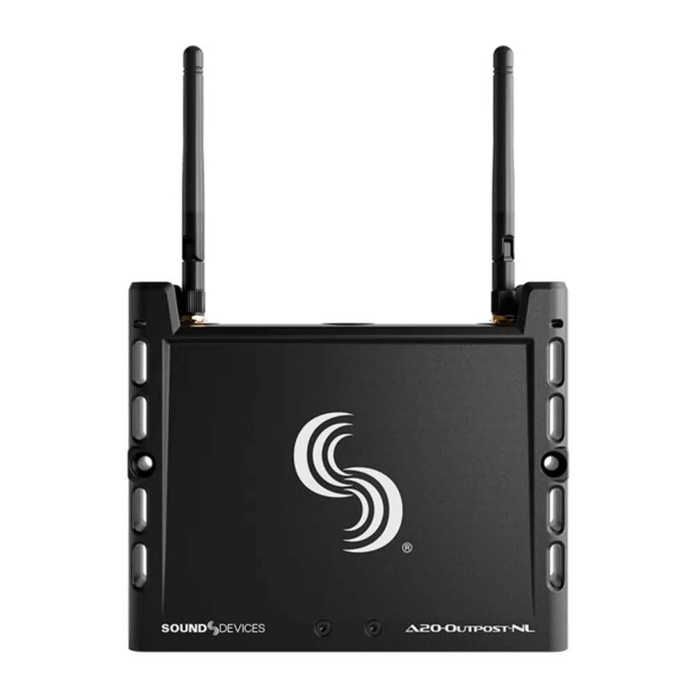 Sound Devices Astral Outpost NexLink Remote-Control Extender: The Outpost from above, with its antennas upright.