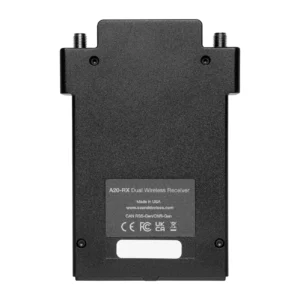 Sound Devices Astral ARX2 Digital Wireless Receiver: The back of the ARX2 with its label.