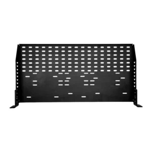 Sound Devices A20-Shelf 1RU Rack Shelf for Astral Receivers: The black perforated rack shelf with its rack ears.