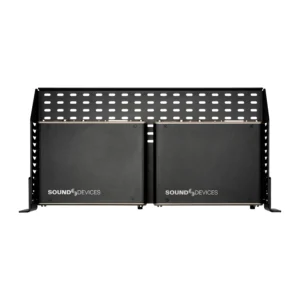 Sound Devices A20-Shelf 1RU Rack Shelf for Astral Receivers: The shelf holding two Astral receivers side by side.