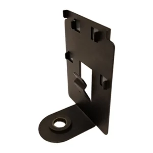 Sound Devices A-BOOM A10-TX Boom Pole Mount, a black metal bracket with a mounting hole that carries the A10-TX transmitter at the top of a boom pole.