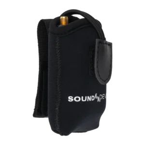 Sound Devices A20-Mini Pouch for Astral Mini: The pouch from the side, holding a transmitter.