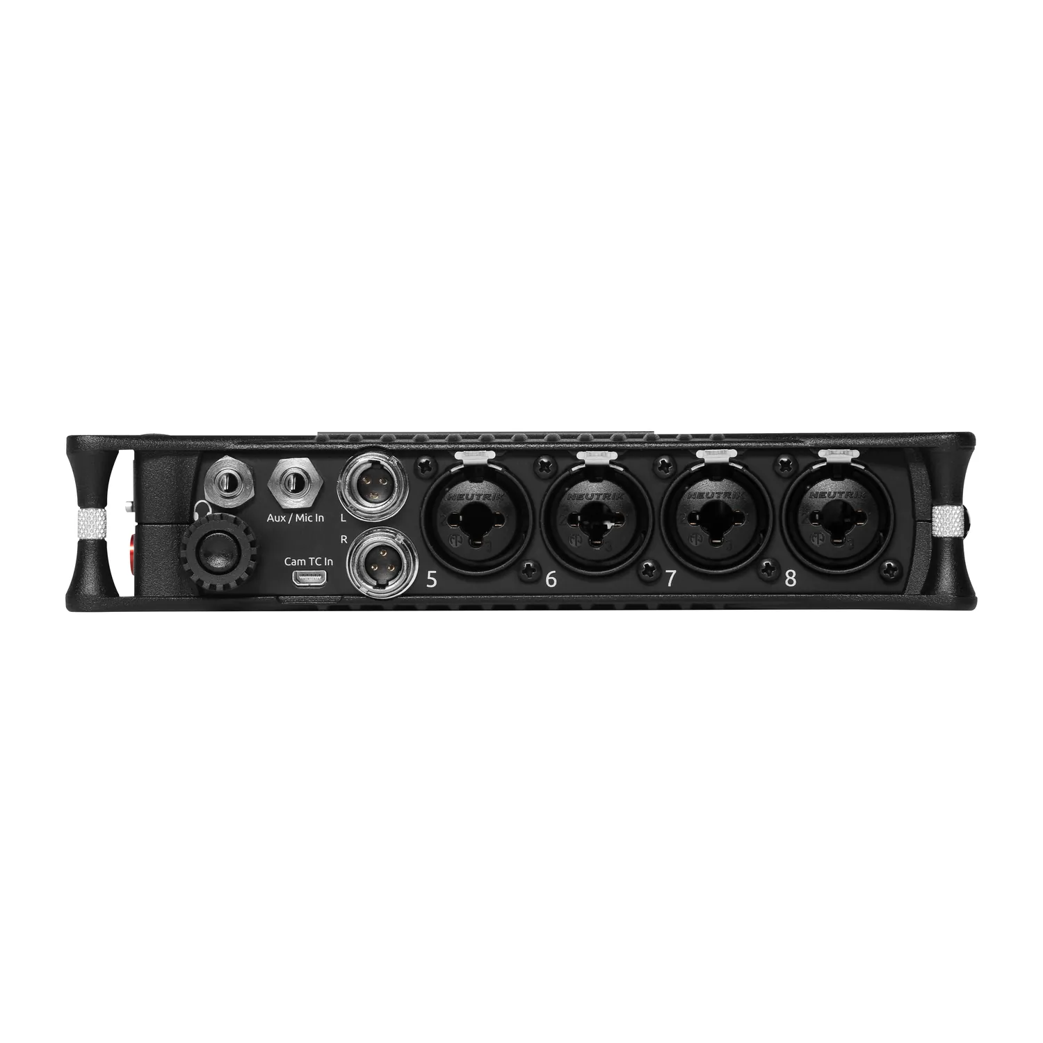 Sound Devices MixPre-10 II Multitrack Recorder and USB Audio Interface: The right side panel with its inputs and ports.