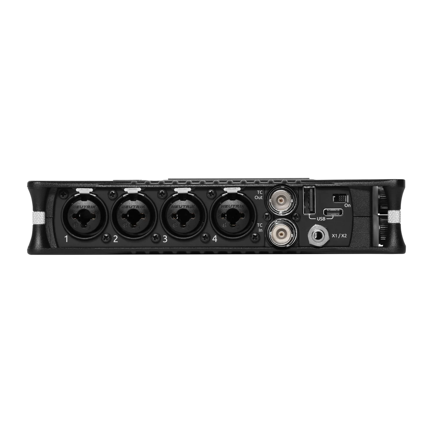 Sound Devices MixPre-10 II Multitrack Recorder and USB Audio Interface: The left side panel with its inputs.