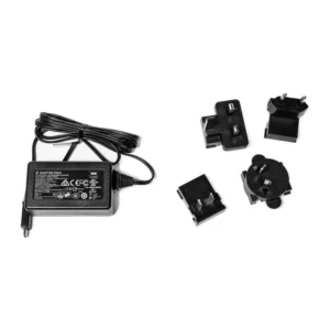 Sound Devices MX-PSU USB-C Wall Power Supply for MixPre: The wall power supply with its USB-C cable and four adapter plugs.