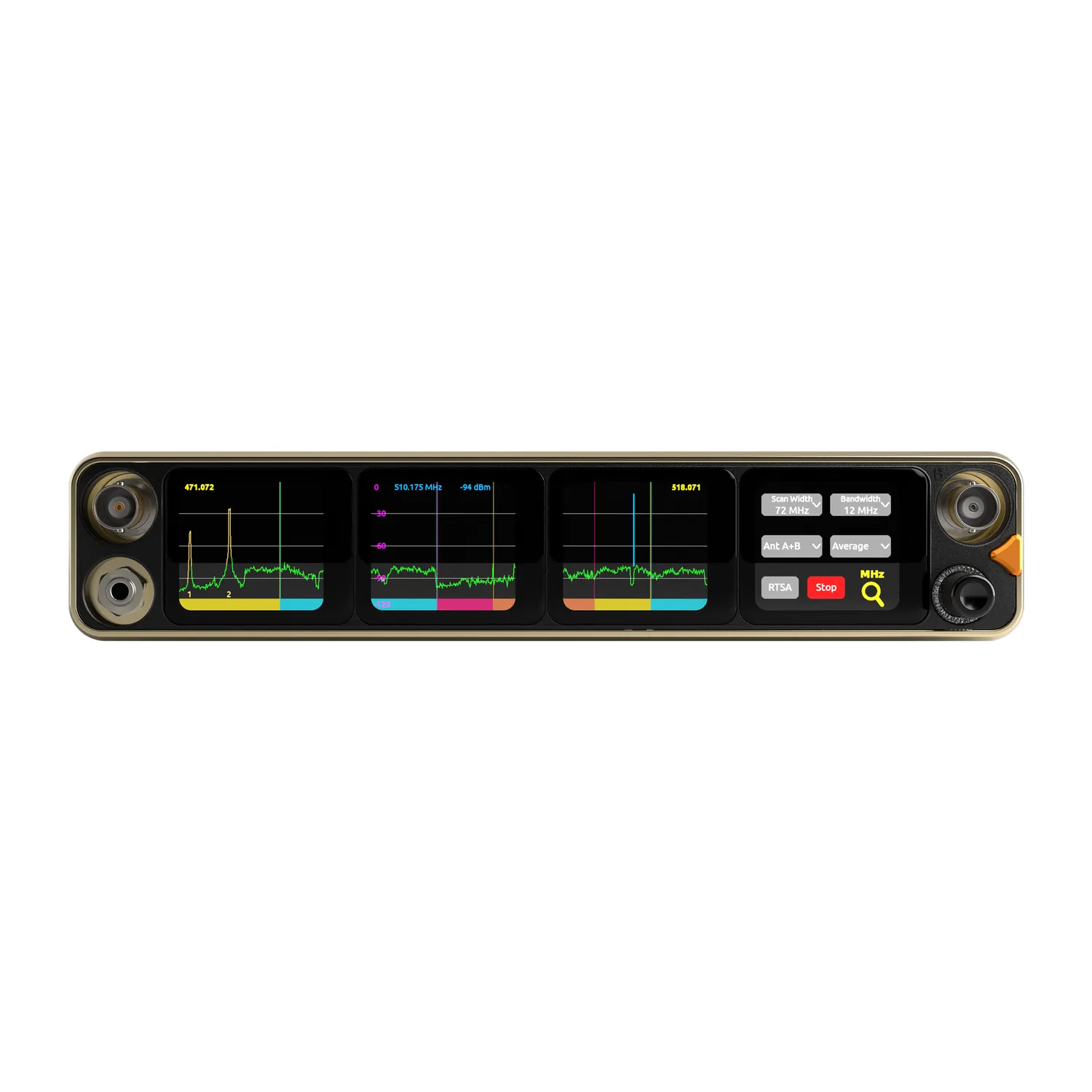 Sound Devices Astral ARX16 Digital Wireless Receiver: The front panel with its display and controls.