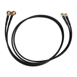 Sound Devices XL-MCX to SMA Right-Angle Antenna Cable for SL-2: The two cables with their right-angle MCX and SMA plugs.