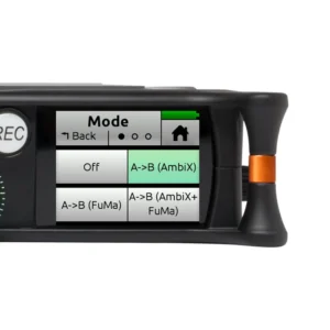 Sound Devices Ambisonics Plugin: A MixPre screen showing the ambisonic mode options.