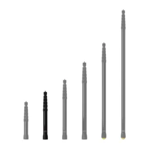 VDB BB-QT Microphone Boom Pole, BB-QT pole highlighted among the six QT poles, shown extended.