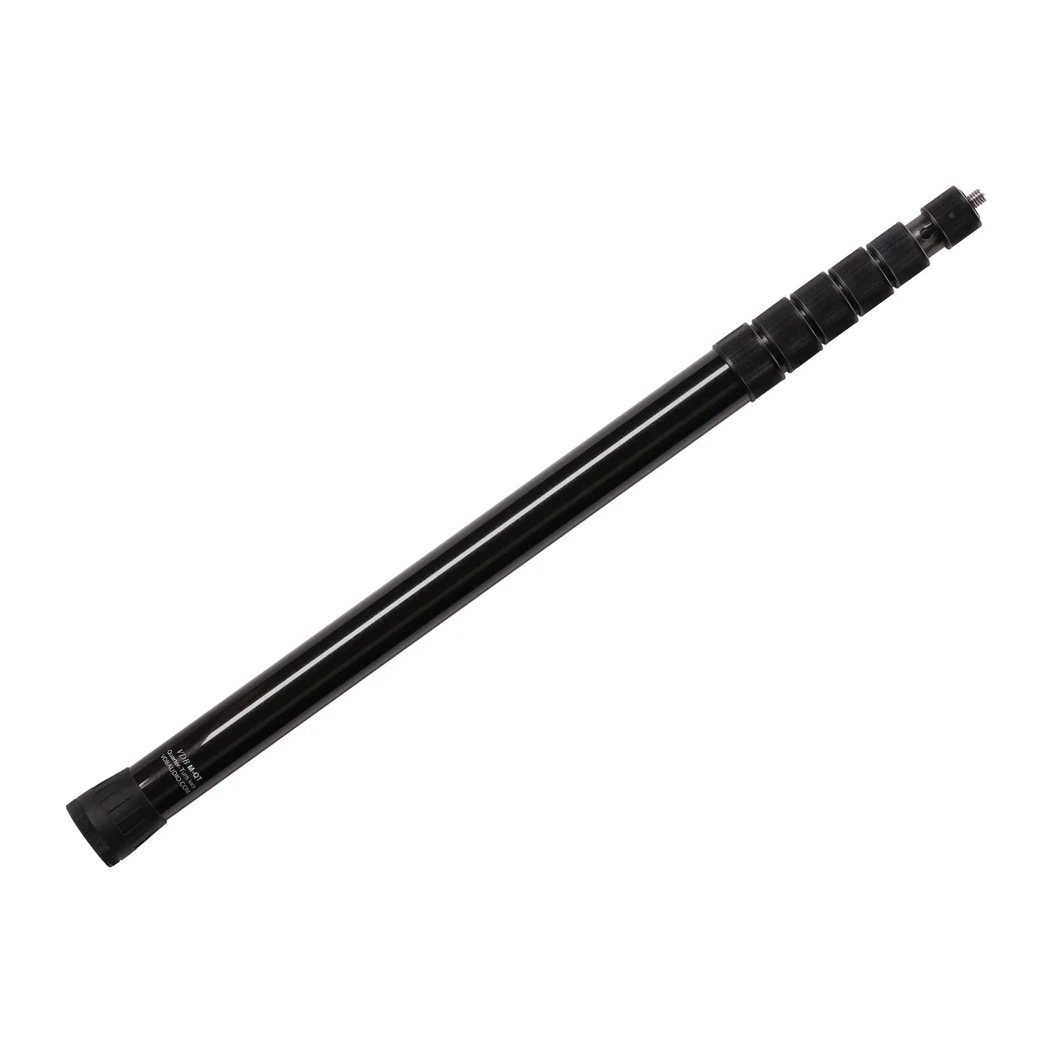 VDB M-QT Microphone Boom Pole, M-QT collapsed, with its standard heel.