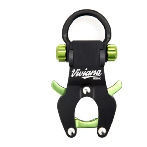 Viviana Hook Carabiner for Sound Bags - Green: the green Hook, front view.