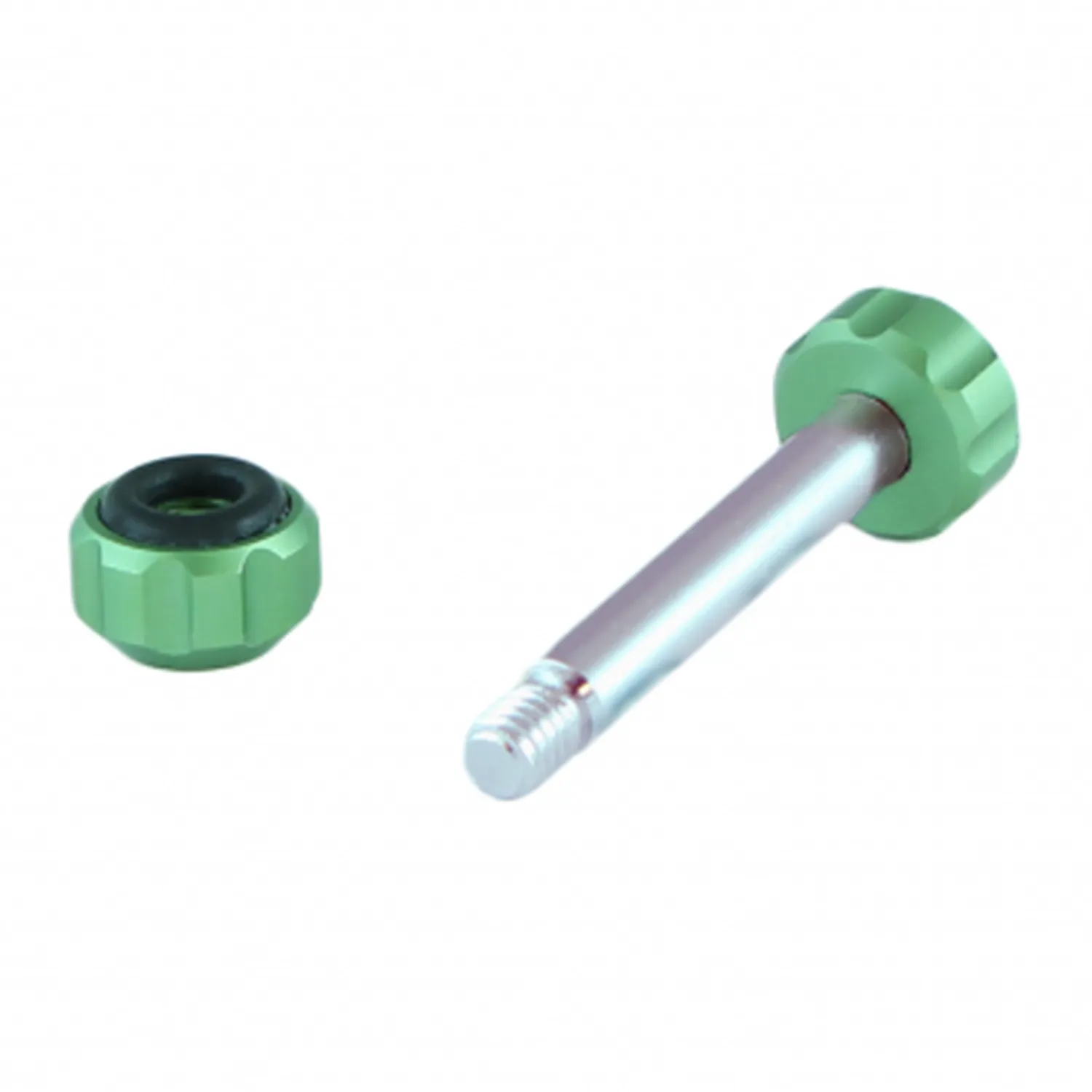 Viviana Hook Replacement Nut and Screw (Green): the green screw and nut.