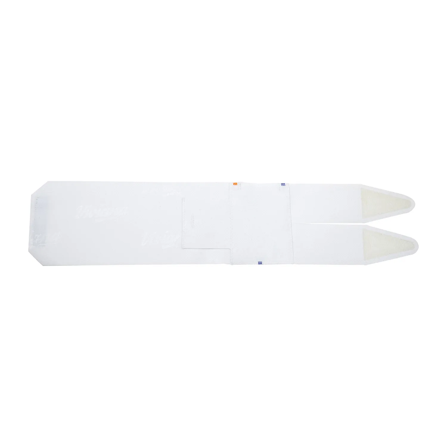 Viviana Straps Extreme Calf - White: a white calf strap laid flat.