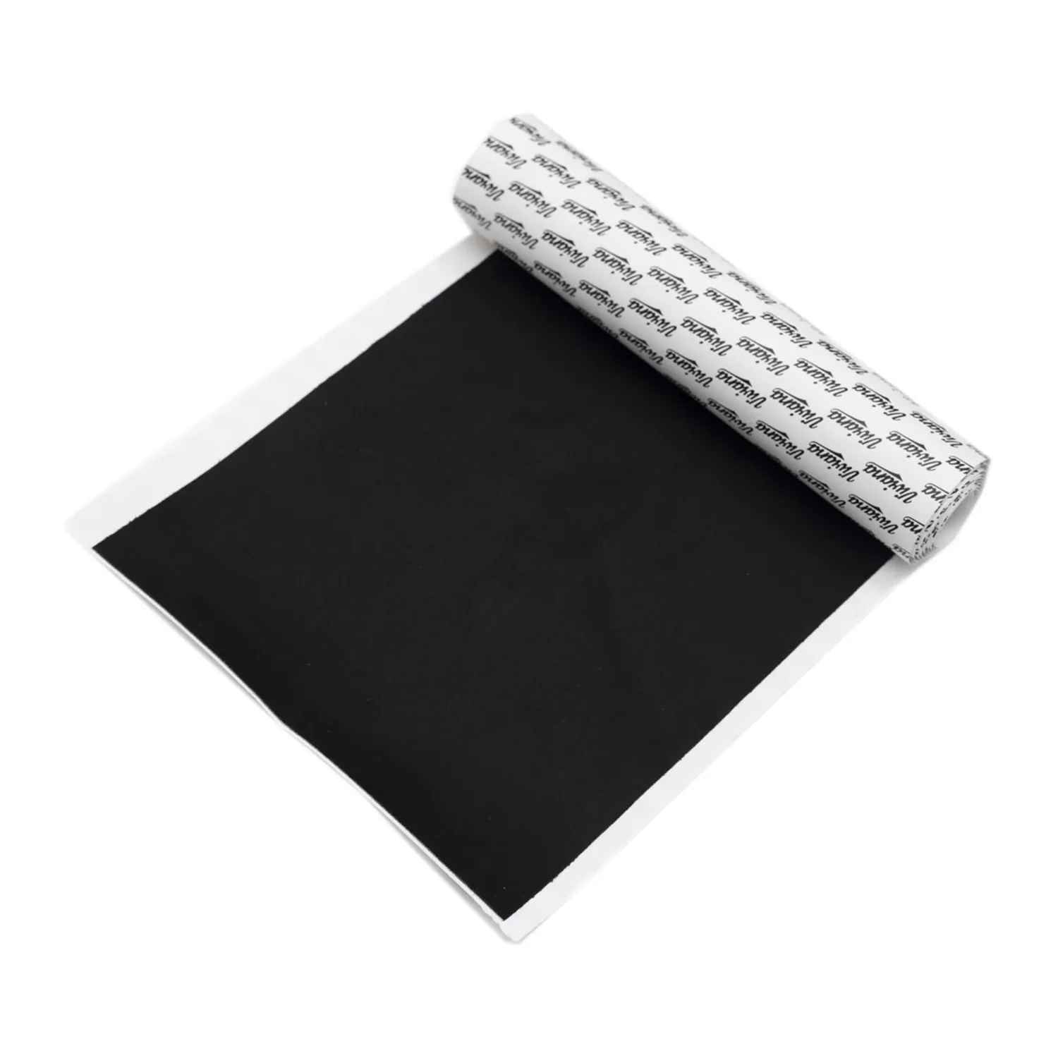 Viviana Moleskin Original XL Lav Mic Tape Roll - Black: the black roll, partly unrolled.