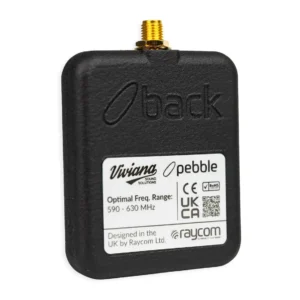 Viviana Pebble Body Wave Antenna: the back, marked BACK, with its label.