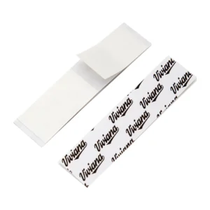 Viviana Tape Clear Double-Sided Lav Mic Strips: tape strips with their backing.