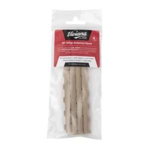 Viviana RF Saver for Transmitter Whip Antennas: four beige RF Savers in the retail bag.
