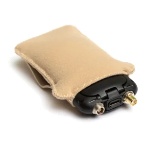 Viviana Belt Puffy Pouches: transmitter in a pouch.