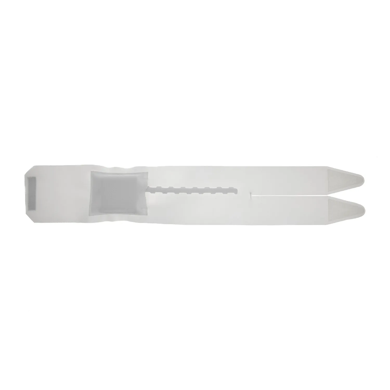Viviana Straps Extreme Thigh with Double Split Velcro: white thigh strap with a side-exit pouch.