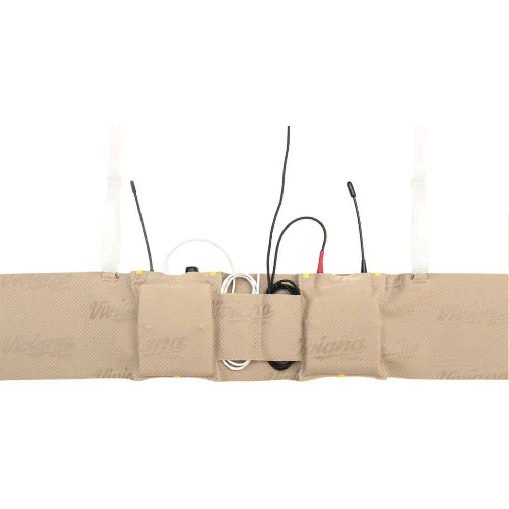 Viviana Straps Extreme Waist Double Pouch Standard: the beige strap with two transmitters.