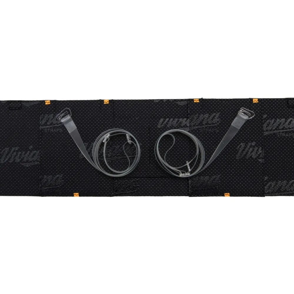 Viviana Straps Extreme Waist Double Pouch Standard: the black strap's inside face.