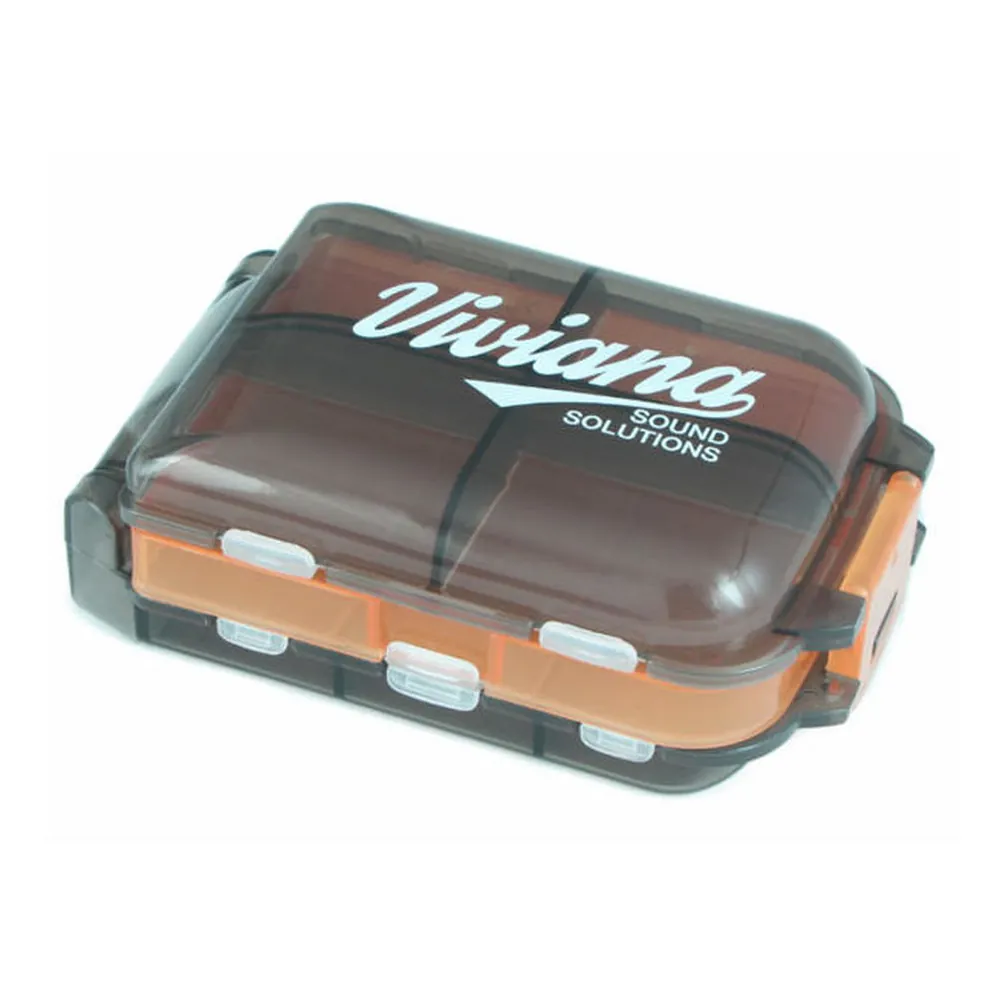 Viviana Accessories Box: the orange box closed.
