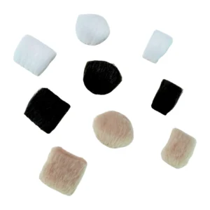 Viviana Fur for Lav: furs in square, round, and rectangular shapes.