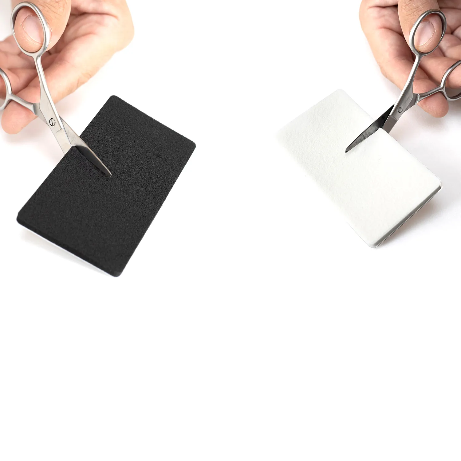 Viviana Pad (Pack of 12): pad being cut to size.