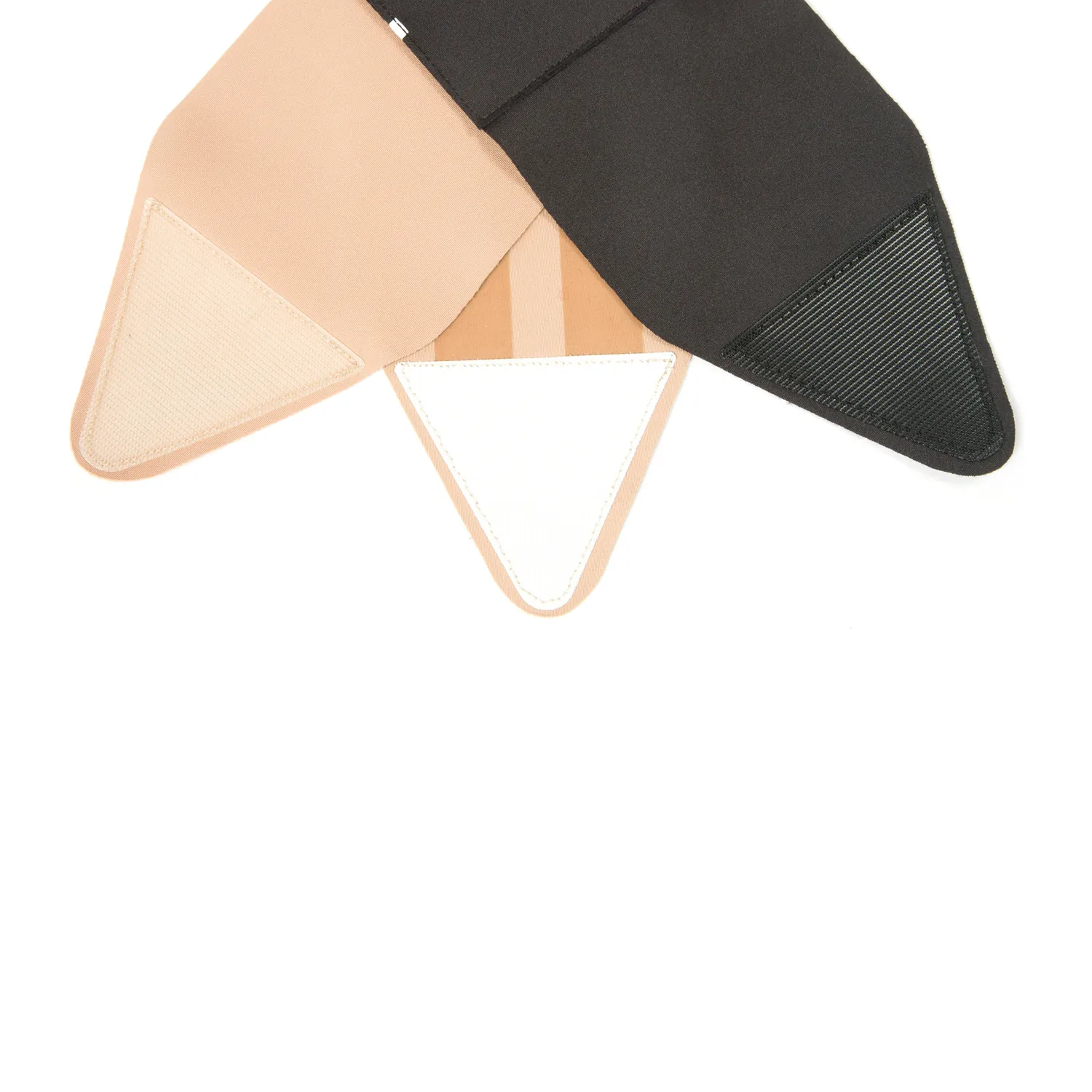 Viviana Straps Original Waist: a beige and a black strap folded open to show the inside of the pouch.