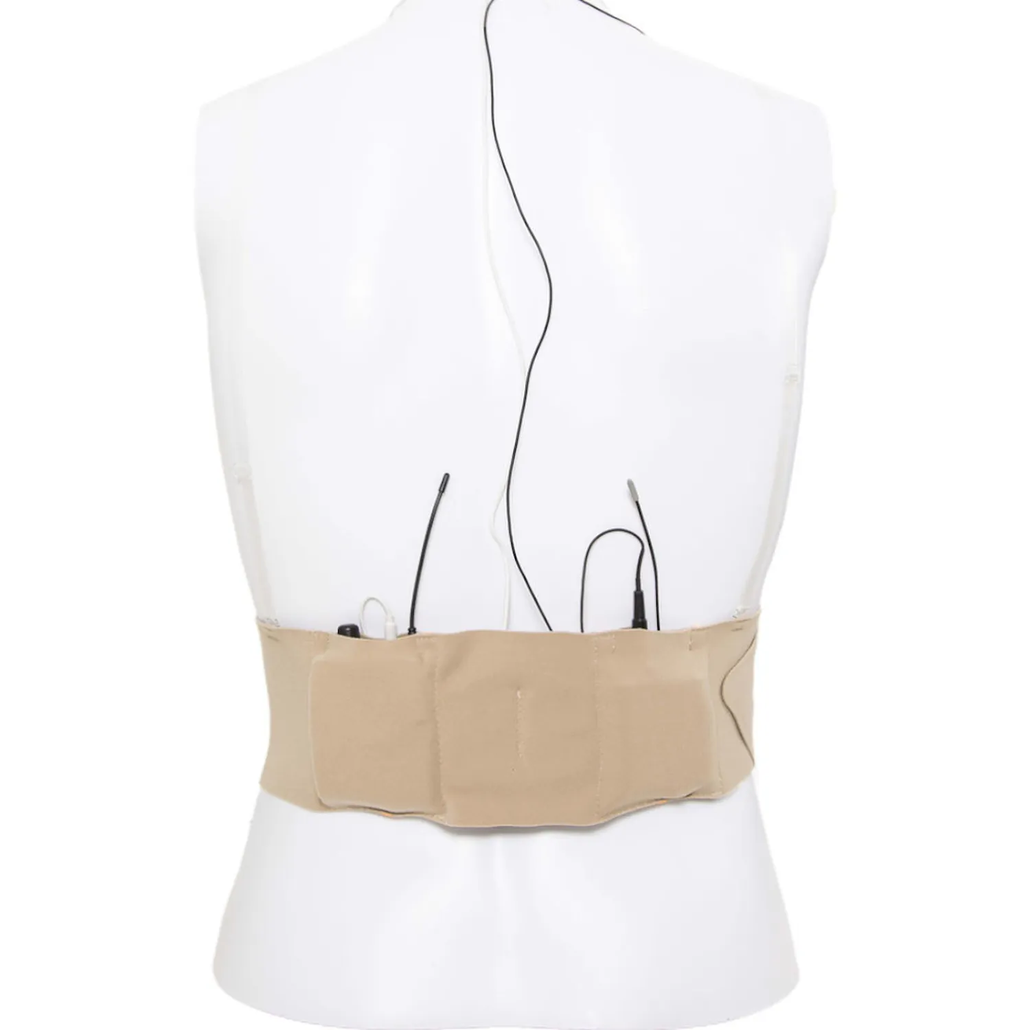 Viviana Straps Extreme Waist Low Profile Double Pouch: the strap worn with two transmitters.