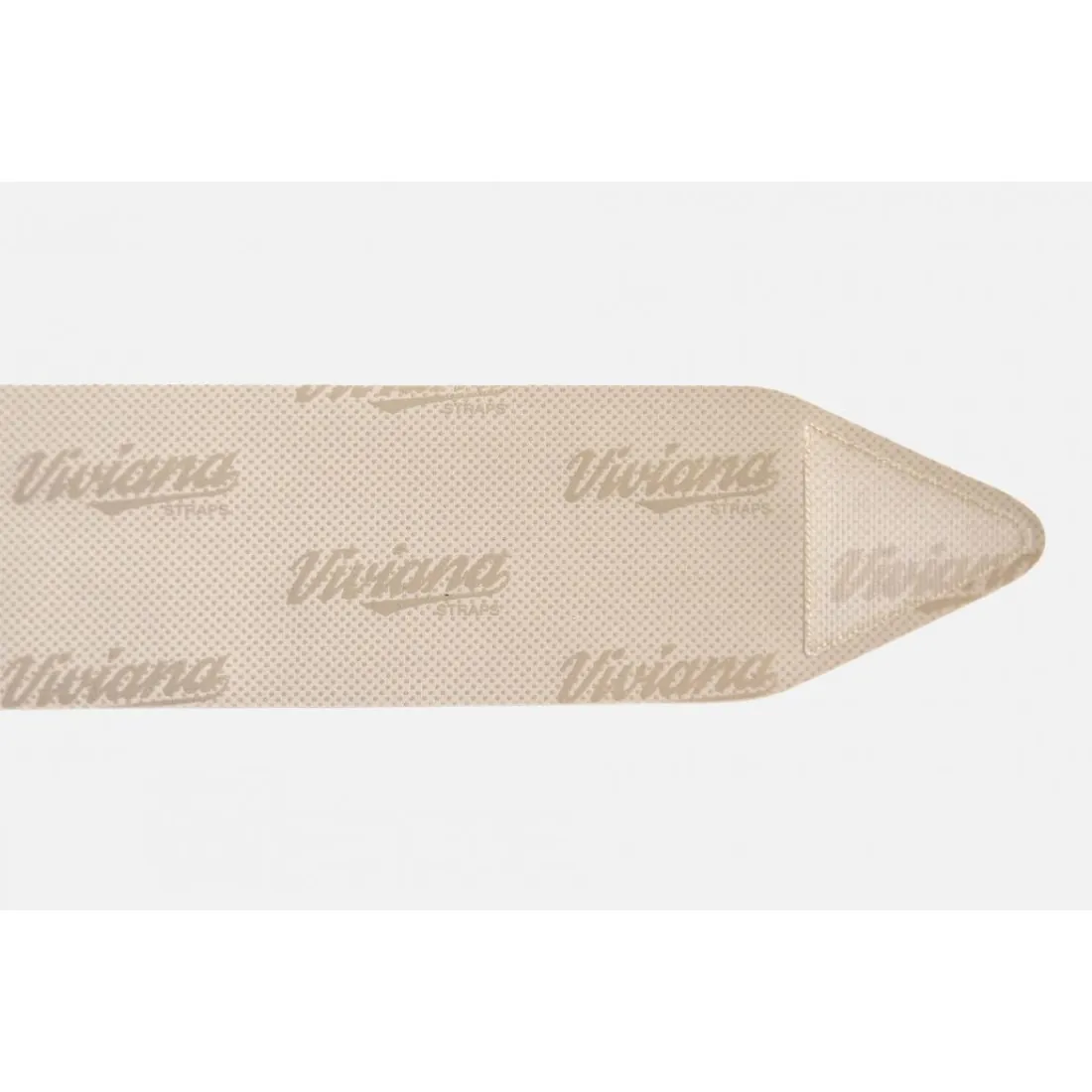 Viviana Straps Extreme Waist Low Profile Double Pouch: the grip side of a beige strap.