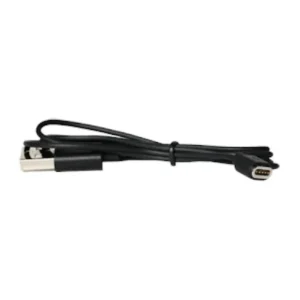 Wisycom CAUSBM5P USB to Magnetic 5-Pin Charging Cable: The CAUSBM5P cable, coiled, with its USB and magnetic connectors.