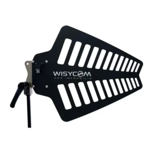 Wisycom LBN2-LNN2 Wideband Antenna: The LBN2-LNN2 log periodic antenna on its metal support.