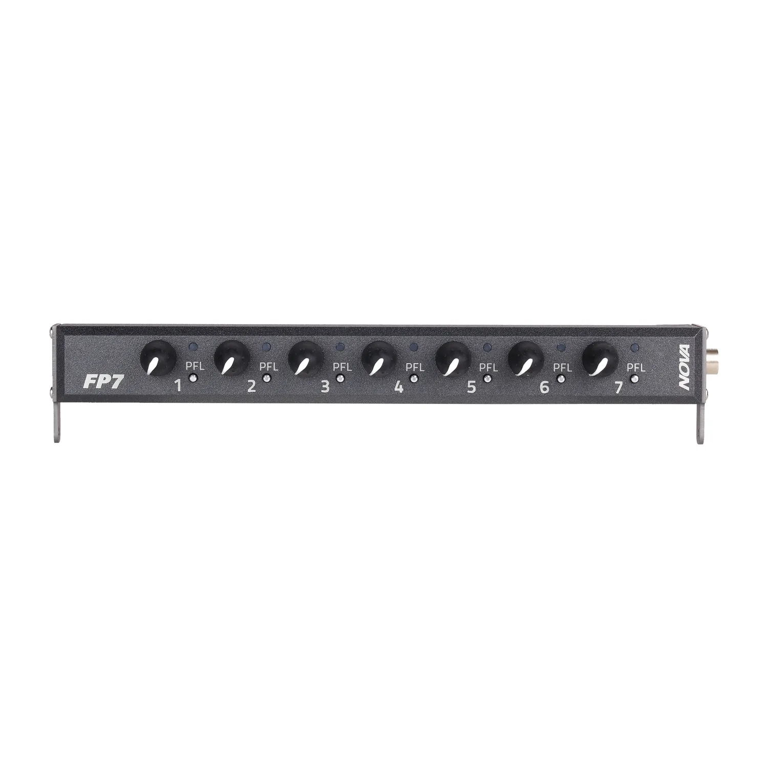 Zaxcom Nova FP7 Fader Extension Panel: The Nova FP7 on its own, with its seven faders.