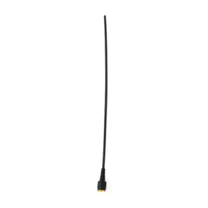 Zaxcom SSMAUC Uncut SSMA Transmitter Antenna: The SSMAUC antenna, a thin uncut whip on its SSMA connector.