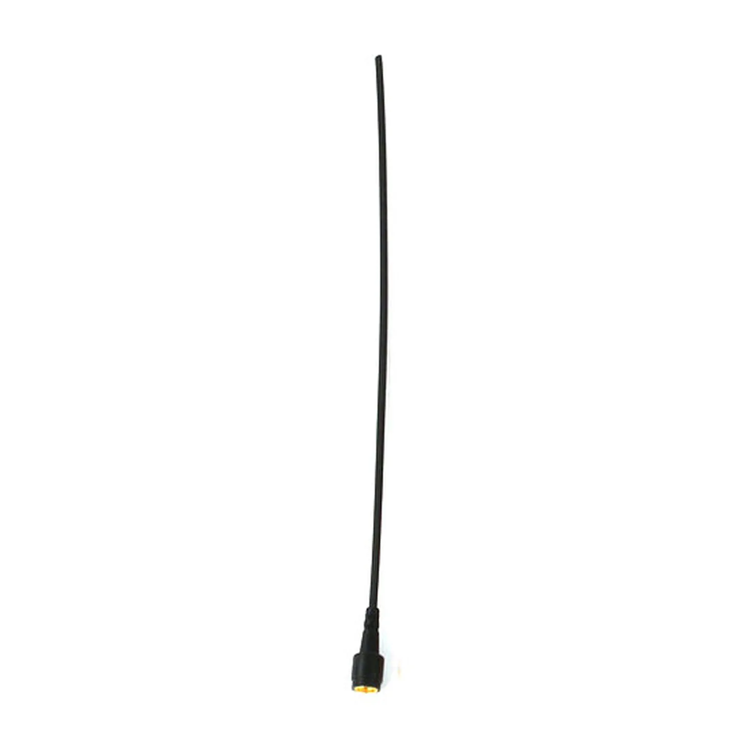 Zaxcom SSMAUC Uncut SSMA Transmitter Antenna: The SSMAUC antenna, a thin uncut whip on its SSMA connector.
