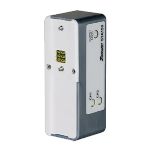 Zaxcom STA150 Stereo Adapter: The other side of the STA150, with its contact pins.