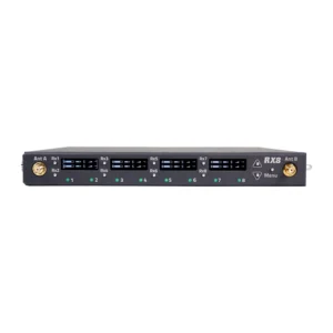 Zaxcom RX-8 8-Channel Receiver Interface: The RX-8 front panel straight on.