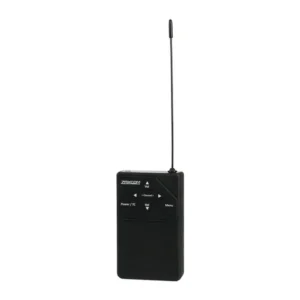 Zaxcom URX50 UHF IFB Receiver: The URX50 with its whip antenna.